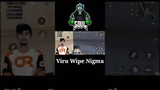 💥Viru💥 Wipe Nigma Squad || SoulViru Clutched Nigma Team || Soul&hearts;️ Vs Nigma Team #shorts #bgmi #pubg