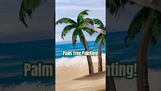 Palm tree painting for beginners 🎨🌴 #art #painting #beginners #howto #tutorials