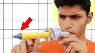 How To Make A Air Blow gun with Paper 🗞️ (in just 2 minutes)
