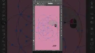 Geometric Circle Diamond Shape Logo in Adobe Illustrator CC 2022 #shorts
