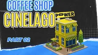 Cartoon Coffee Shop 3D Model Part 02 | Cute Stylized Cafe Design | Cinema 4D | CineLago