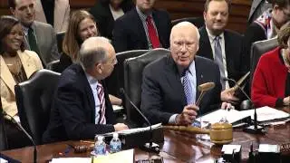 Senator Leahy Passes The Gavel To New Senate Judiciary Committee Chair Chuck Grassley