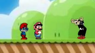 Speedrunner Mario VS Gargamel Sprite Animation