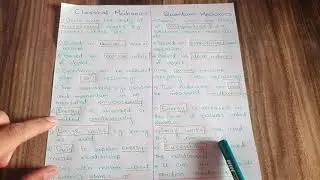 Difference Between Classical Mechanics and Quantum Mechanics
