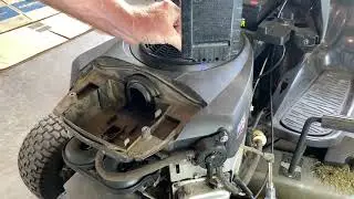 Briggs and Stratton V-Twin engine cover removal