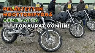Moottoripyörä Puolustusvoimien Huutokaupasta!