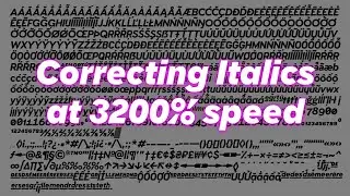 Fixing the extended glyph set of Name Sans Display Bold Italic