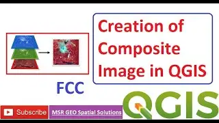 Creation of Composite Image (FCC) using Band data in QGIS