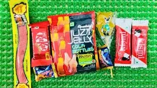 ASMR Candy Review 🍬 | Chocolate Bites, Crunch, Sticky Sounds|chocolate and lolipop candy