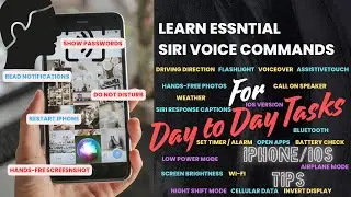 Simplify Your Life: Must-Try Siri Commands for Daily Tasks  #siri  #sirivoice #voicecommands #ios