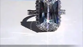 Radiant Cut Clear CZ Cocktail Ring 0W1IB
