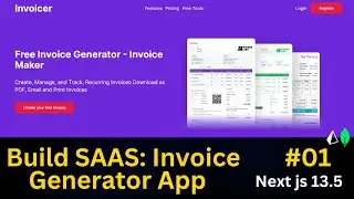 Building an Invoice Generator App with Next.js 13.5 and MongoDB: Creating a saas Landing Page #01