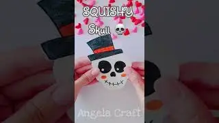 SQUISHY SKULL 💀 HalloWeen  #squishy #fypシ#fyp#short#shorts #drawing#foryou#trending#emoji