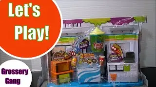 Unboxing The Grossery Gang Yucky Mart Set and Sticky Soda Can