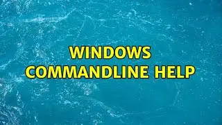 Windows commandline help
