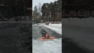 SWIMMING UNDER ICE ❄️RUSSIAN WINTER MORNING ROUTINE