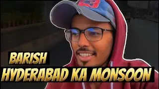 HYDERABAD ME BAARISH ⛈️/monsoon/#vlog#explore #hyderabadtravelvlog #monsoonvlog#monsoontravelvlog