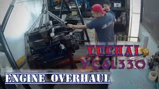 YUCHAI YC6L330-20  ENGINE OVERHAUL TIMELAPSE