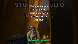 Батина Мудрость! Молчание От Которого Дрожит Воздух! #цитаты #жизнь