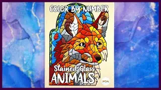 Stained Glass Animals by IntArtMedia | Completed Book Flip Through