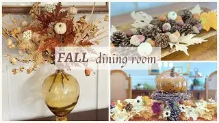 NEW!! FALL 2022 DECORATE WITH ME 🍁 COZY DINING ROOM FOR FALL🍁