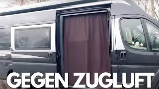 Vorhang für die Schiebetür im Kastenwagen - DIY - Bastelanleitung