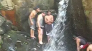 Chiiling out in Kalhatti falls in chikmangalore