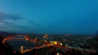 HD Timelapse Budapest Skyline