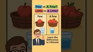 How to use few, a few and little, a little 🔥 #english #dailyenglish #vocabulary #shorts