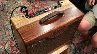 Solid Indian RoseWood cabinet, with a pair of 6L6's
