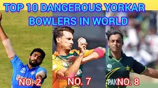 TOP 10 DANGEROUS YORKARA BOWLERS IN WORLD ALL TIME/ AJ CRICKET PAWAR/ TOp 10 Dangerous Bowlers