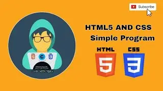 Simple Program With HTML AND CSS | HTML5 /CSS • Code with vijay