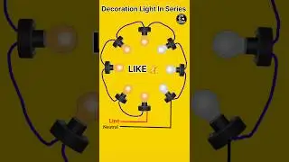 Decoration Light in Series Connection | Step by Step Wiring Guide | Safe & Easy #shorts
