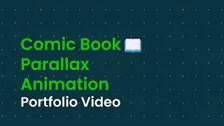 Blender Comic Book Parallax Animation | Portfolio | Blender 3.4 | #b3d