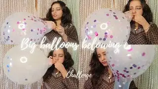 polka dots blow to pop balloon challenge video || requested balloon🎈 🫣challenge #viral