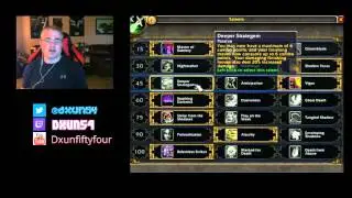 DXUN54 WoW Legion   Subtlety Rogue Talent Tree Spec