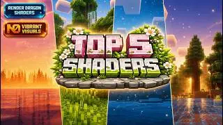 Top 5 Realistic Lightweight RenderDragon Shaders for MCPE 1.26+ | No Vibrant Visuals (No Lag)