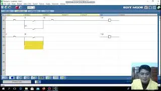 Program Rangkaian PLC  Motor Dua Arah Putaran Aplikasi Zelio Soft 2
