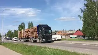 Magnus skogstransporter Scania Nextgeneration R580 Honking