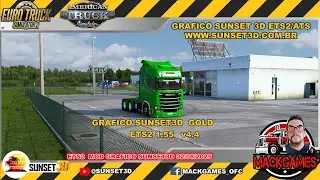 ATUALIZAÇÃO MOD GRAFICO SUNSET3D GOLD 4.4 ETS2 ATS 1.55