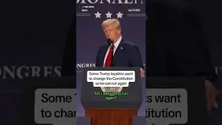 Some Trump loyalists want to change the Constitution so he can run again
