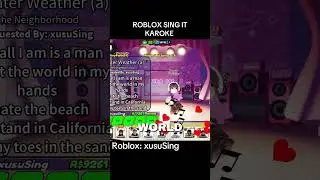 Roblox sing it karaoke #roblox #robloxshorts #singit #robloxsinging