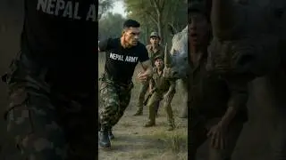 Heroic Nepali Army Protects Rhino | Jungle Rescue Short