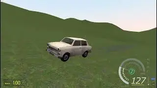 GMod - Crazy Trabant Fun with Infinite Map