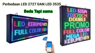 Perbedaan running text full color RGBP10 2727 scn 1/8 dan P10 3535 scn 1/4