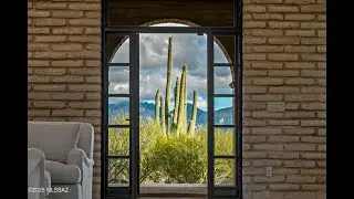Burnt Adobe Brick Home with Modern Influences in Stone Canyon.