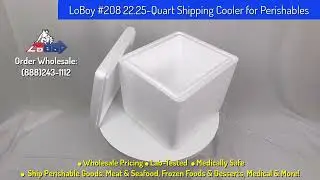 LoBoy #208 22.25-Quart Styrofoam Shipping Cooler for Perishables
