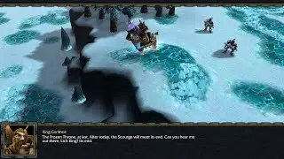 King Garithos decimates the Undead guarding the Frozen Throne