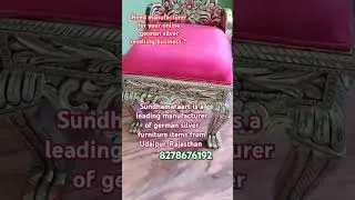 German silver wedding chairs manufacturer from Udaipur Rajasthan #beats #manufacturer