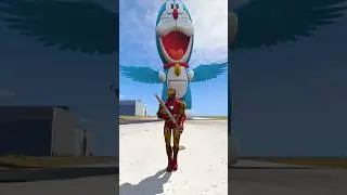Giant Doraemon Vs All Children who is the best #shorts #shortsfeed